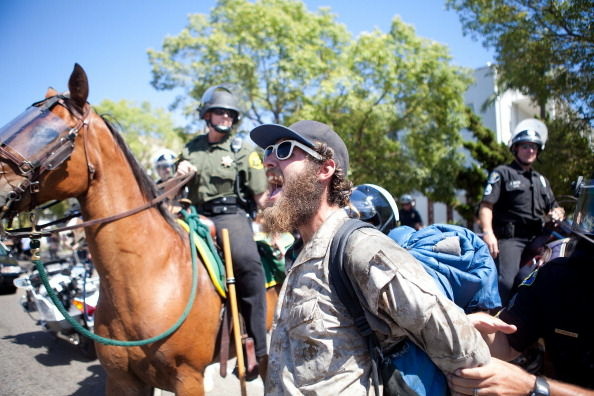 Protests Continue In Anaheim Against The Police Department's Recent Shootings