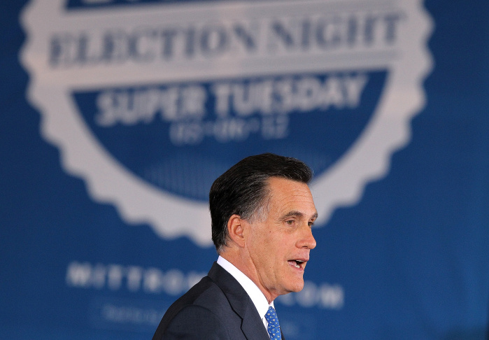Mitt Romney Holds Super Tuesday Primary Night Event In Boston