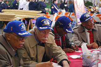 Seventeen Tuskegee Airmen will ride the West Covina float honoring the over 16,000 who served during World War II.