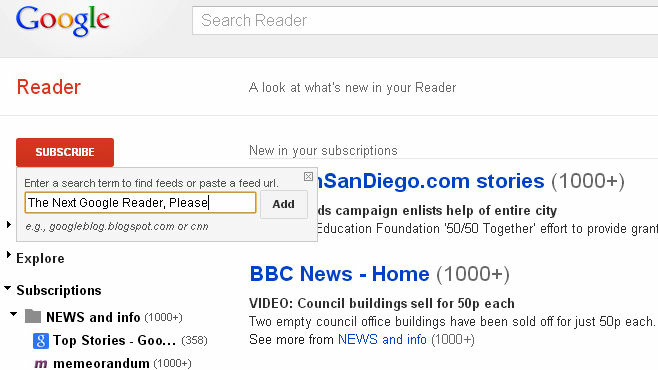 Google's announcement this week that it would discontinue its Reader after the end of June has left loyal users angry — and scrambling for replacements.