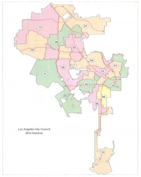 Los Angeles Redistricting Map 2012