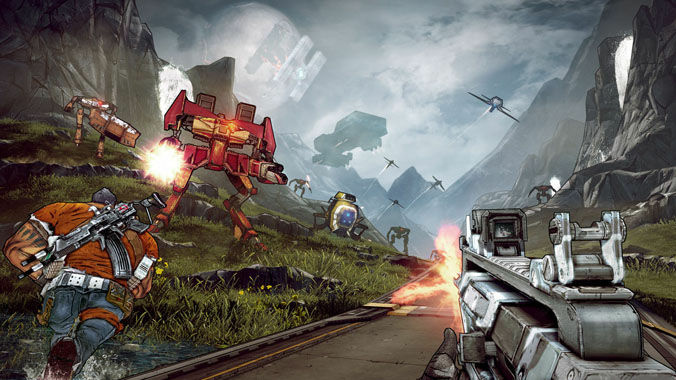 An in-action shot of "Borderlands 2."