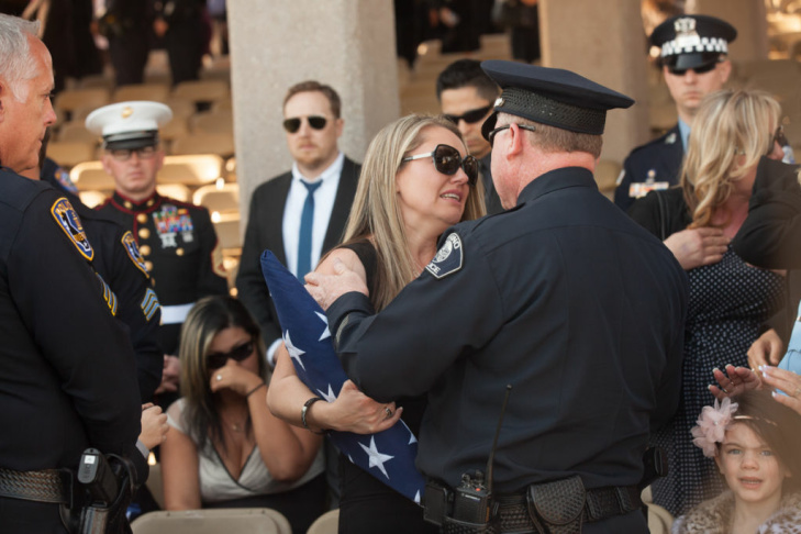 Michael Crain Funeral Dorner Shooting Riverside Funeral