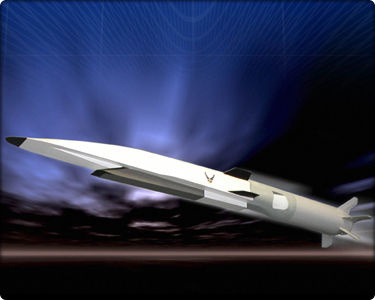 An artist's rendering of the X-51 "WaveRider."
