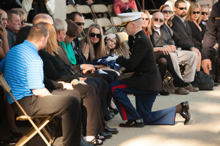 Michael Crain Funeral Dorner Shooting Riverside Funeral