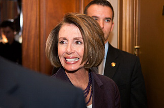 House Speaker Nancy Pelosi (D-CA) leaves an interview with Diane Sawyer of ABC News on Capitol Hill on November 3, 2010 in Washington, DC. Pelosi will lose her position as Speaker once Republicans are the majority in the next Congress.