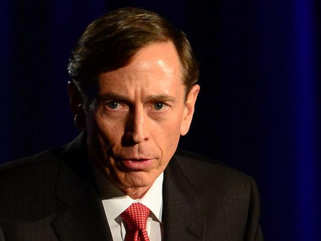 Former CIA director and retired Gen. David Petraeus during his address Tuesday at the University of Southern California.