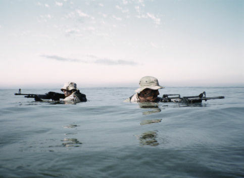 Navy Seals in training