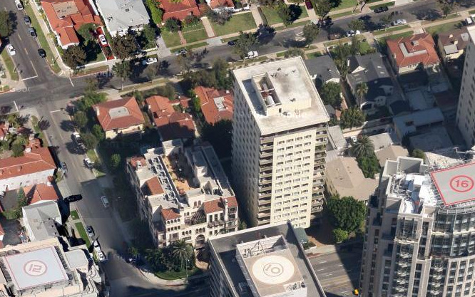 Screenshot: Near Malcolm and Wilshire Blvd in Westwood via Google Maps