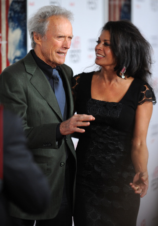 Director Clint Eastwood arrives with his