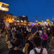 Protestors march through the streets of St. Paul, Minnesota after the death of Philando Castile on July 7, 2016. Castile was shot and killed by a police officer during a traffic stop on July 6, 2016 in Falcon Heights, MN.