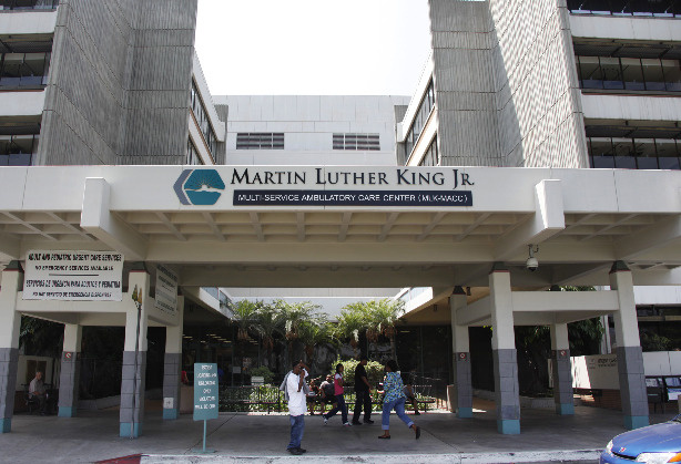 The Martin Luther King, Jr. Multi-Service Ambulatory Care Center, MLK-MACC is seen in Los Angeles. File photo.