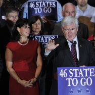 Republican presidential hopeful Newt Gin