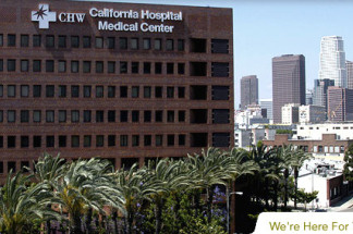 A view of California Hospital Medical Center in Los Angeles, Calif.