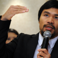 Philippine boxing icon Manny Pacquiao ge