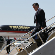 Mitt Romney Campaigns At Local Business In Las Vegas