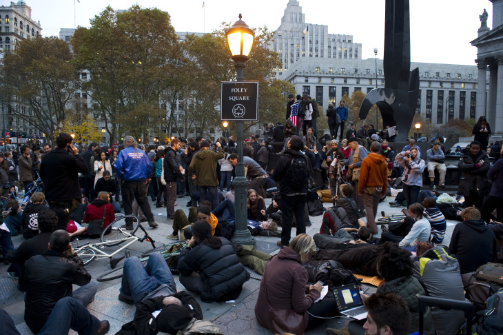 Occupy Wall Street protesters gather tog