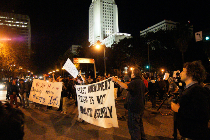 Occupy LA - Deadline Night at City Hall
