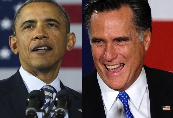 President Barack Obama and GOP hopeful Mitt Romney