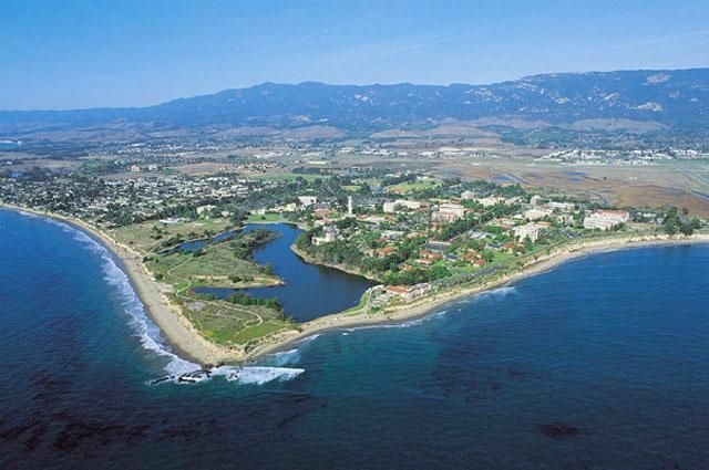 The beachside campus of UC Santa Barbara.