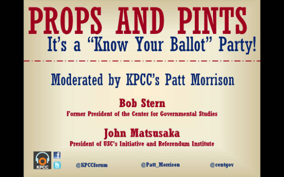 Props and Pints – It’s a “Know Your Ballot” Party!