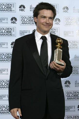 US actor Jason Bateman poses with his Be