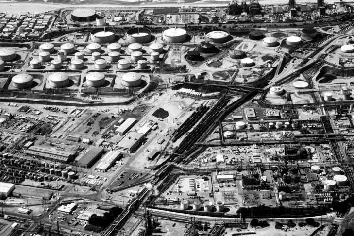 Aerial LA Los Angeles - 110 - downtown -