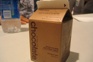 Chocolate milk carton