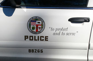 A Los Angeles Police Department cruiser.