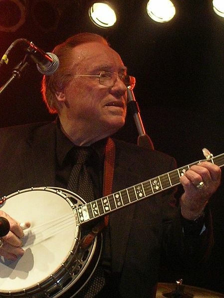 Earl Scruggs in 2005, photo by Rivers Langley.