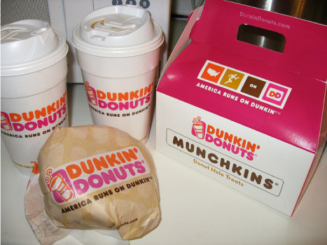 dunkin' donuts to california