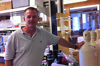 In his lab, USC's Dave Hutchins is simulating possible future atmospheres and temperatures for the Earth. He says he's trying to figure out how tiny organisms that form the base of the food web will react to a more carbon-intense ocean.