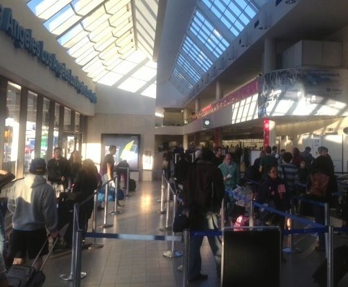 LAX Security Line