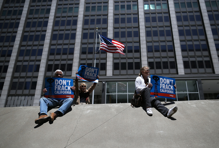 Activists Protest Fracking In California