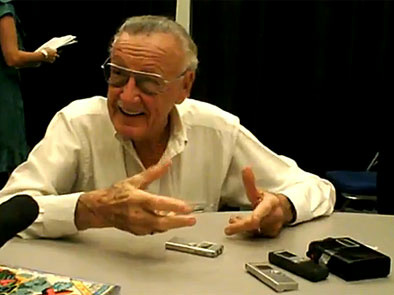 Stan Lee talks to the press about Time Jumper and other projects at Comic Con 2009