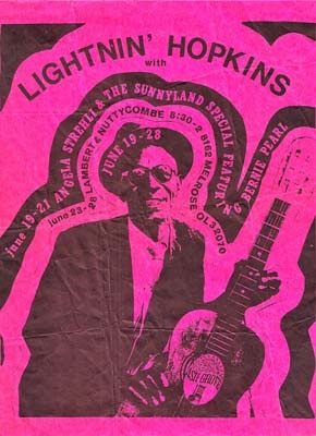 Ash Grove concert flier. Courtesy Ed Pearl.