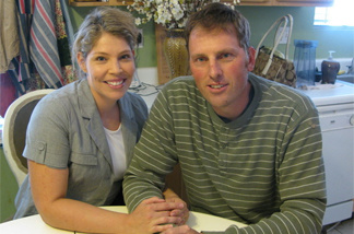 Randy Shepherd, 36, shown with his wife, Tiffany, was authorized by an Arizona state agency to receive a heart transplant. But now, because of budget cuts, the agency says it's unable to pay for the procedure.