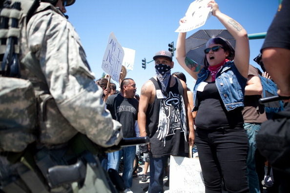 Protests Continue In Anaheim Against The Police Department's Recent Shootings