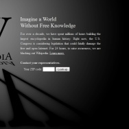 SOPA/PIPA protest, Wikipedia