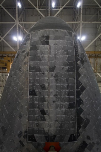 Endeavour In Hanger At LAX