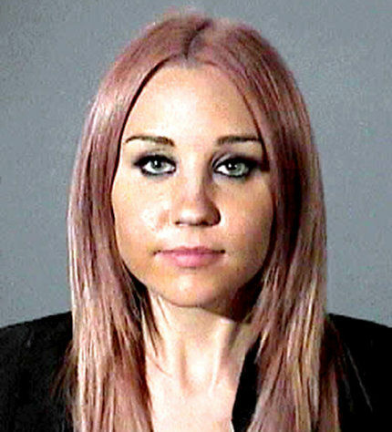 The booking photo of Amanda Bynes on April, 6, 2012 after she was charged with DUI