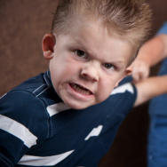 Angry little boy, psychopath