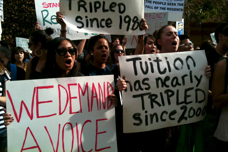 Tuition Protest Signs