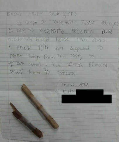 letter to yosemite