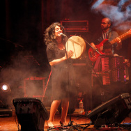 Egyptian folk singer Dina El Wedidi performs at Qasr El Nil Theater during the Downtown Cairo Arts Festival. Wedidi says efforts to revitalize venues like the Qasr El Nil are important because there aren't enough places for musicians of the post-revolutio