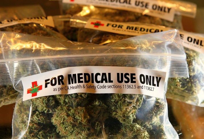 Bags of medical marijuana.
