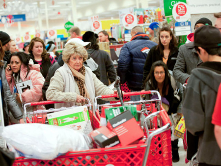 Black Friday Shoppers Chase Deals At Wal-Mart, Best Buy