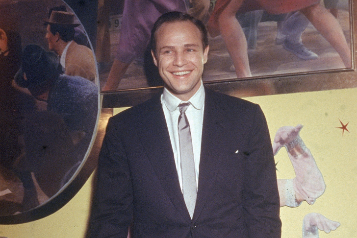 Marlon Brando Smiling In Suit