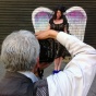 Gary Leonard photographs Lisa Derrick at Colette Miller's wings project.