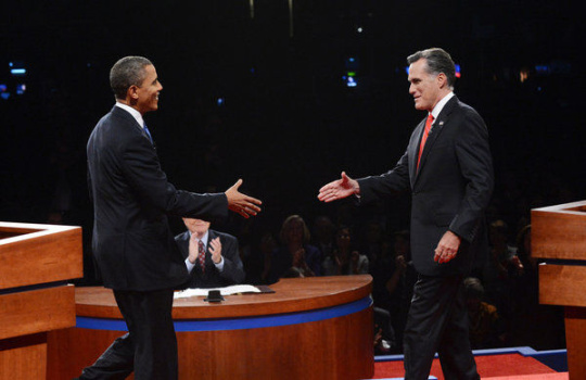 Obama And Romney Square Off In First Presidential Debate In Denver